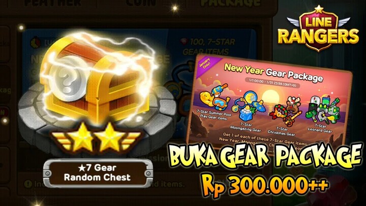 BUKA GEAR PACKAGE Rp 300.000++ & REVIEW!! ⚔️🛡️ LINE RANGERS (INDONESIA)