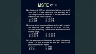 Surveying: Errors in Measurements