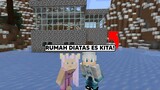 Aku & @AKUDAP Membuat Rumah Diatas Es! DINGIN & BANYAK ZOMBIE! - Minecraft Survival Indonesia (6)