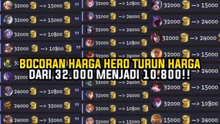 Bocoran Harga Hero Mobile Legends Turun