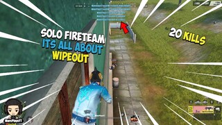 SOLO FIRETEAM: ITS ALL ABOUT WIPEOUT | 20 KILLS (ROS GAMEPLAY)