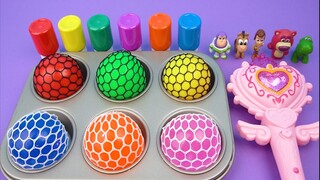 有趣的颜色游戏 奇趣蛋里变出了好玩的玩具 趣味识颜色！
