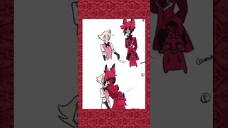 |Alastor X Lucifer 📻🍎| Fanmade hazbin hotel comic!| #hazbinhotel #capcut #comics #cute #cat