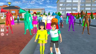 Siren Head Datang Ke Rumah Sakura Gangguin Mio Main Perosotan Yuta Kepala Pumpkin Game @Ebi Gamespot