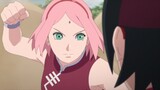 Sakura Attacks Sarada with All Her Strength as Tsunade did with her