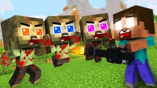 Monster School : Zombie Escape Challenge - Funny Minecraft Animation