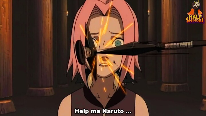 Naruto and Sakura entered Orochimaru's house to invite Sasuke back to Konoha (English Dub)