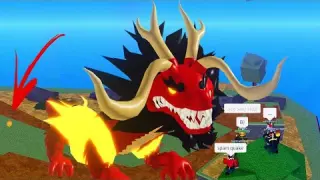 i became a DRAGON BOSS and drops (FREE) DRAGON FRUIT in Blox Fruits