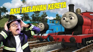 AKU MELAWAN KERETA VLOG !