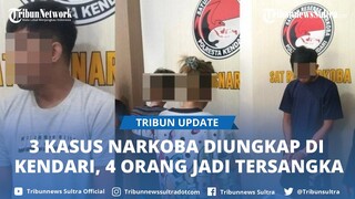 BREAKING NEWS Polresta Kendari Ungkap 3 Kasus Penyalahgunaan Narkoba, 4 Tersangka Diamankan