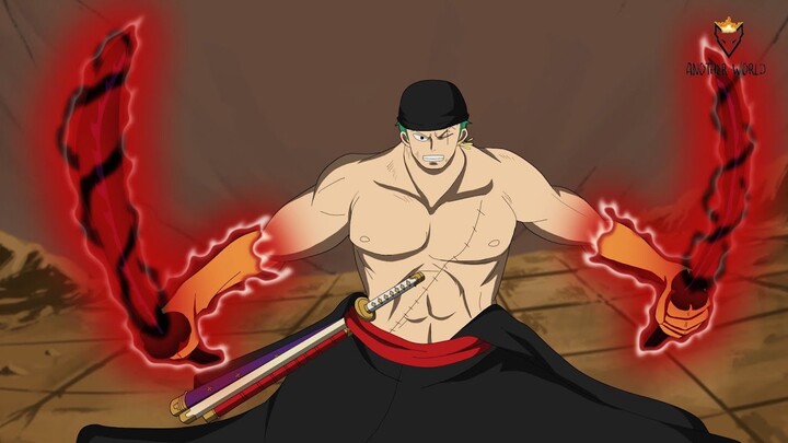 Zoro H.a.c.k "Ryou" and awakens the full Ultimate power of "Enma", Confront the power of King