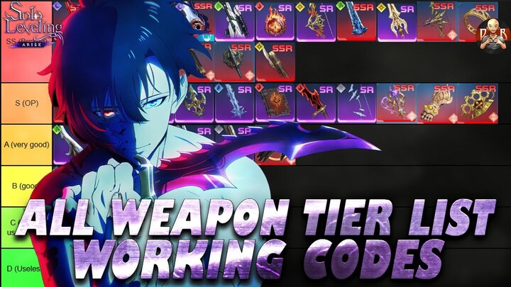 [Solo Leveling: Arise] - BEST Weapon Tier list FOR ALL Characters! Working codes! 2 more in descrip!
