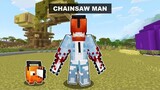 Saving My Grandpa as CHAINSAW MAN In Minecraft!