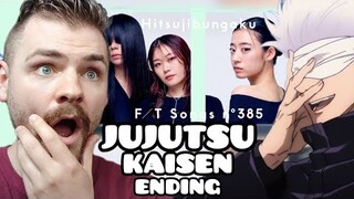 Reacting to Hitsujibungaku "more than words" | JUJUTSU KAISEN ED | THE FIRST TAKE | ANIME REACTION!