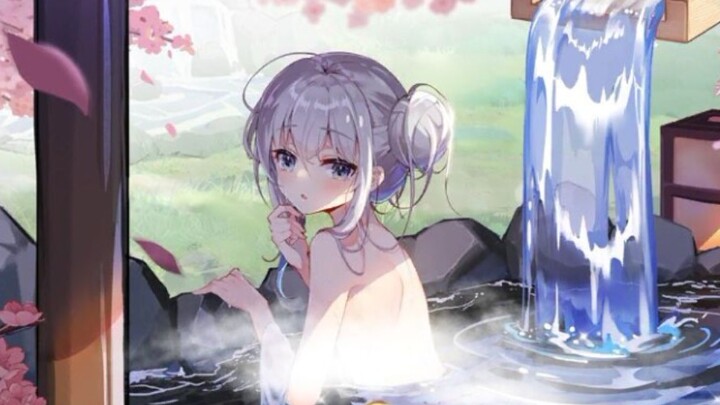 Hot spring Bronya voice board, so cute! Bronya wind cypress and water garden billboard display