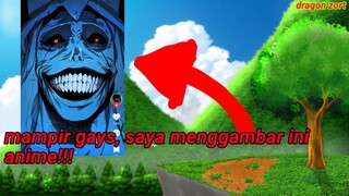 menggambar anime seram😱🤣 [ jangan liat sampaii........]