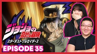 JOTARO VS D'ARBY  | Jojo's Bizarre Adventure Couples Reaction Part 3 Episode 35 / 2x35