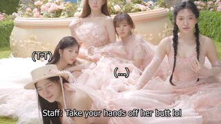 Just Red Velvet trolling around at their photoshoot