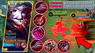 ALUCARD + RED BUILD = From 1 HP to FULL HP Real Quick in 1 SKILL!!! 😱 (ENEMY REPORT ME!)