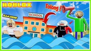 BANG CUPU ROLEPLAY JADI PAK BALDI LANGSUNG KUALAT!! SEKOLAH MIKOCIL KEBANJIRAN!!! ROBLOX MIKOCIL