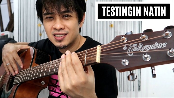 TAKAMINE acoustic electric guitar #TESTINGINNATIN ang GD11MCE