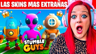 JUEGO CON LAS SKINS MÁS EXTRAÑAS!!! || STUMBLE GUYS