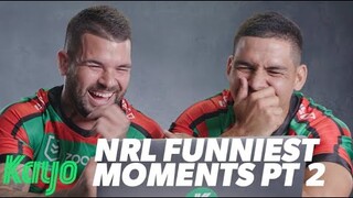 Footy Stars React To The Funniest NRL Moments Of The Past Decade Part 2 | Kayo | NRL