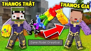 KHANGG HACK BEDWARS MODE THANOS SOLO THANOS GIẢ TROLL NGƯỜI LẠ TRONG MINECRAFT *BEDWARS THỬ THÁCH