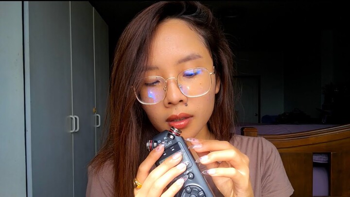 ASMR | TASCAM TINGLES ♡ (Mouth Sounds, Mic Tapping, Hand Movements, etc.)