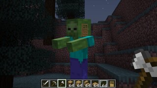 เมื่อต้อง!! สร้างบ้านในตัวซอมบี้ | Minecraft Ep2