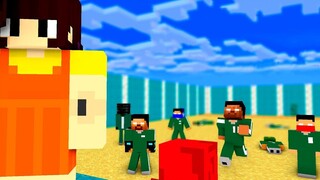 [Minecraft] Penjaga Squid Game Mengendalikannya dan Sekolah Monster