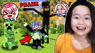 MOMON dan ATUN PRANK @WindiaNata JADI MONSTER di MINECRAFT ft @BANGJBLO@BANGJBLOX