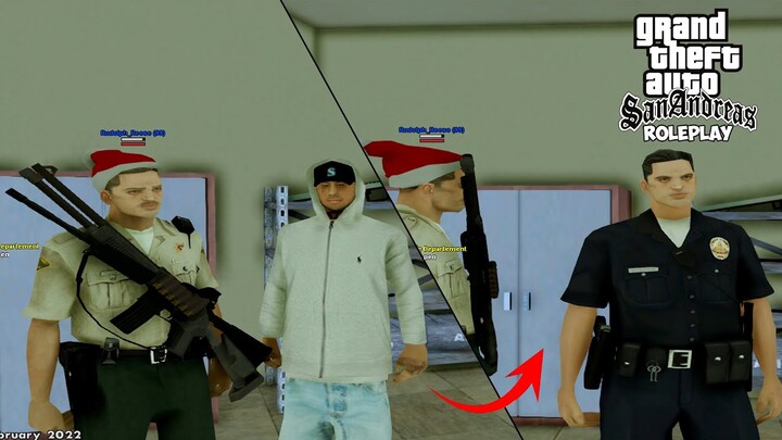 WARGA NYOBAIN SEHARI JADI POLISI TAPI KOK GINI || GTA SAMP ANDROID ROLEPLAY INDONESIA