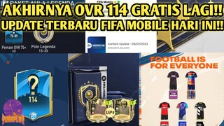 AKHIRNYA OVR 114 GRATIS LAGI! KIT & LOGO BARU! UPDATE SEMUA INFORMASI SEPUTAR FIFA MOBILE YUAHPLAY!