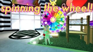 Spinning the Town Wheel for 7 Days in ROBLOX Royale High