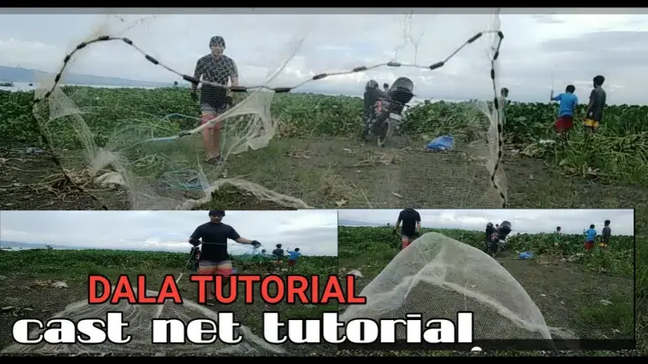 PAANO gumamit nang cast net or dala tutorial 10 feet Long