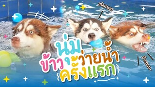 ข้าวนุ่มข้าวนึ่ง ว่ายน้ำเป็นแล้วววว อิแม่เป็นห่วงไม่ไหว - ข้าวนึ่ง & เดอะแก๊ง