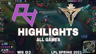 Highlight RA vs V5 (All Game) LPL Mùa Xuân 2021 | LPL Spring 2021 | Rare Atom vs Victory Five