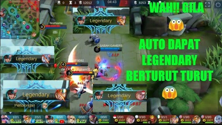 Auto dapat Legendary berturut turut