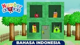 Tiga Babi Kecil [S1E07] | Numberblocks (Bahasa Indonesia)