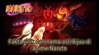 Fakta unik dan nama asli para Bijuu di anime Naruto. pt1