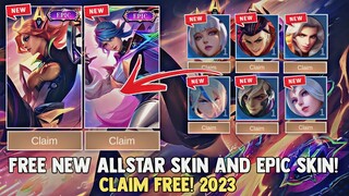 NEW ALL STAR EVENT 2023! FREE NEW ALL STAR SKIN AND EPIC SKIN + REWARDS! | MOBILE LEGENDS 2023