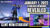 January 1, 2022 Starlight Skin Final All Rewards Update Revealed | MLBB