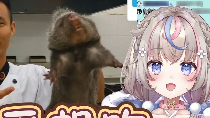 【Irisan】Kelinci perhatikan tikus tumisnya! Lucu tapi enak! 【Saki *】