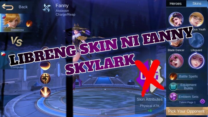 FANNY SKYKARK + UNLOCK ALL SKIN SCRIPT PATCH WANWAN MOBILE LEGENDS