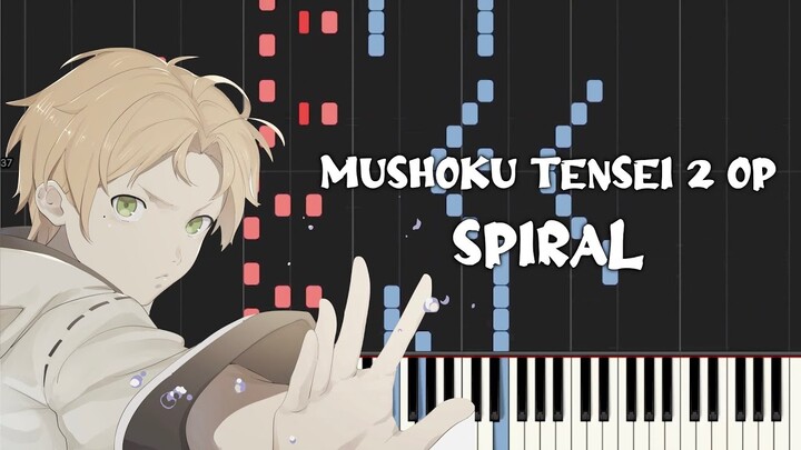 Mushoku Tensei Season 2 Op - spiral by LONGMAN (Piano Tutorial & Sheet Music)