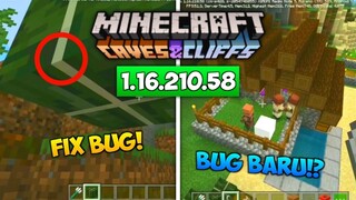 UPDATE! MCPE BETA VERSI TERBARU 1.16.210.58 - FIX BUG! & BUG BARU!