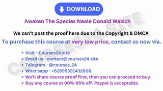 Awaken The Species Neale Donald Walsch