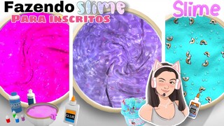 FAZENDO PEDIDOS DE SLIME DOS INSCRITOS!! COMO FICOU A SLIME?? (jogos de slime no ipad)