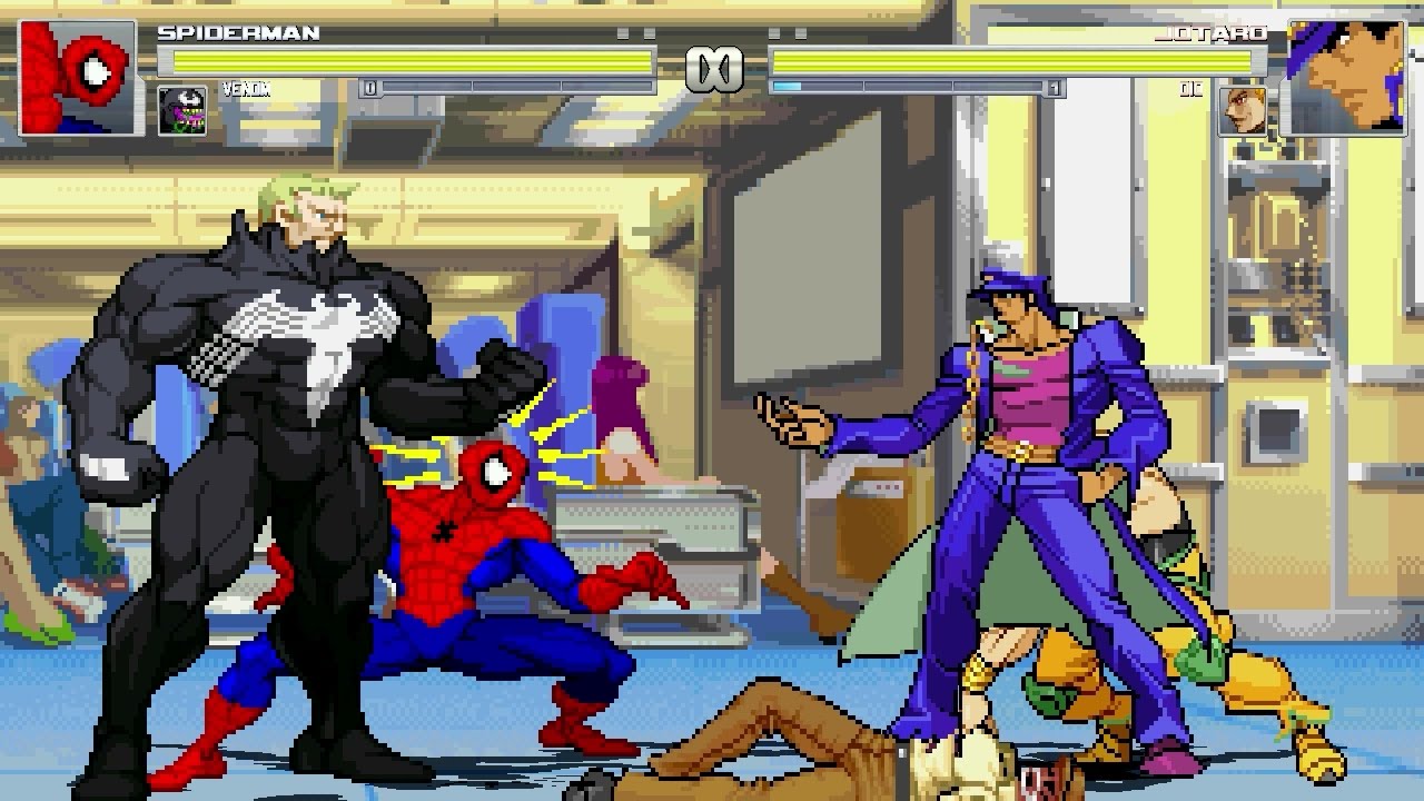AN Mugen Request #1998: Spiderman & Venom VS Jotaro & Dio - Bilibili